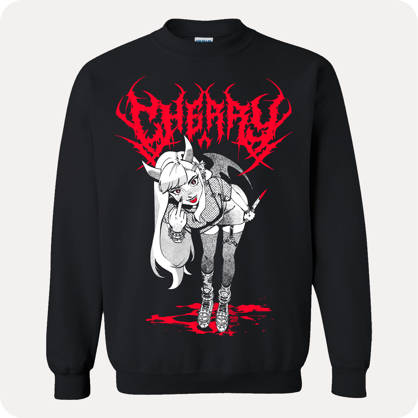 Cherry Metal Crewneck